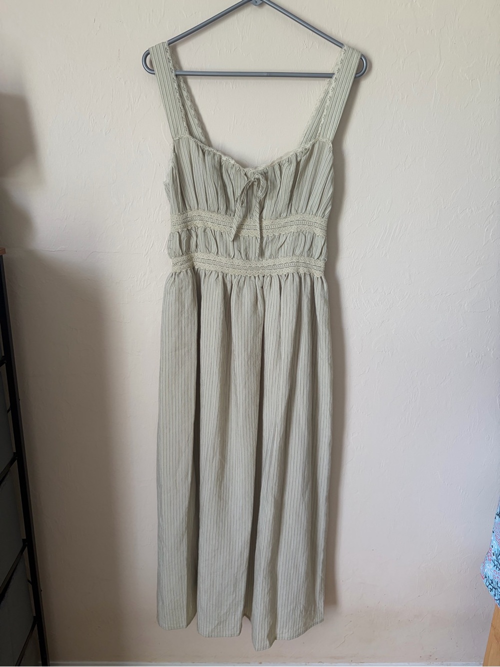 Lush Light Sage Sleeveless Midi Dress
